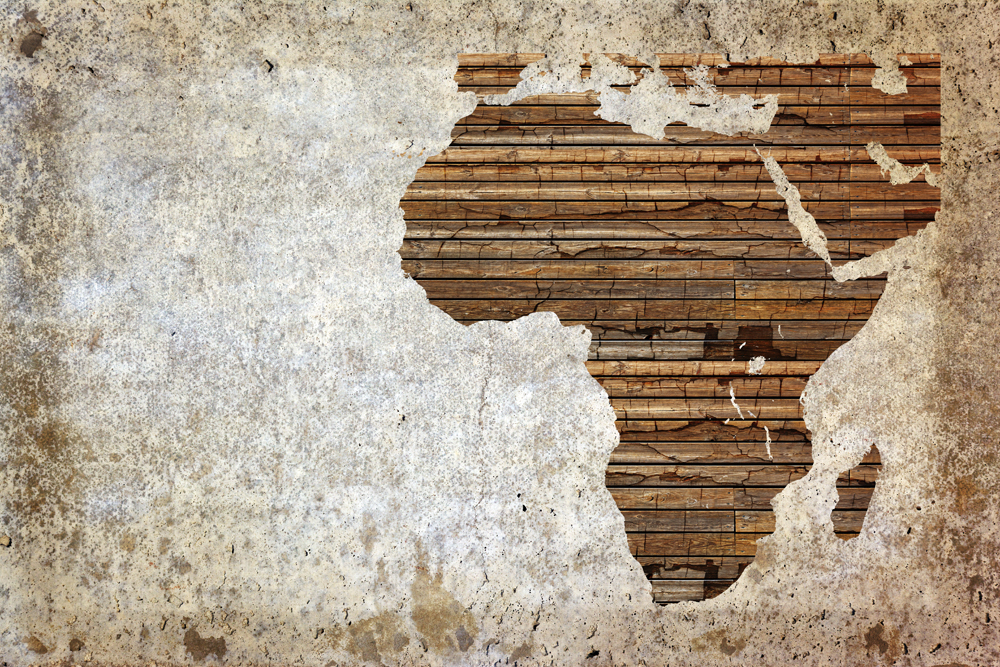 Grunge,Vintage,Wooden,Plank,Africa,Map,Background.