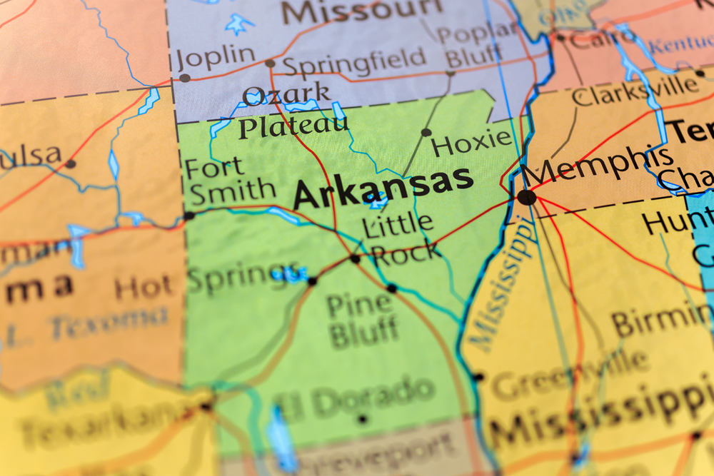 Arkansas,Map