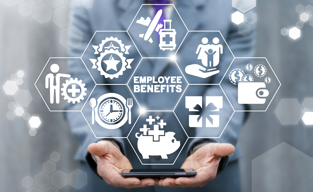Employee,Benefits,Career,Concept.,Business,Bonus,Work,Perks.