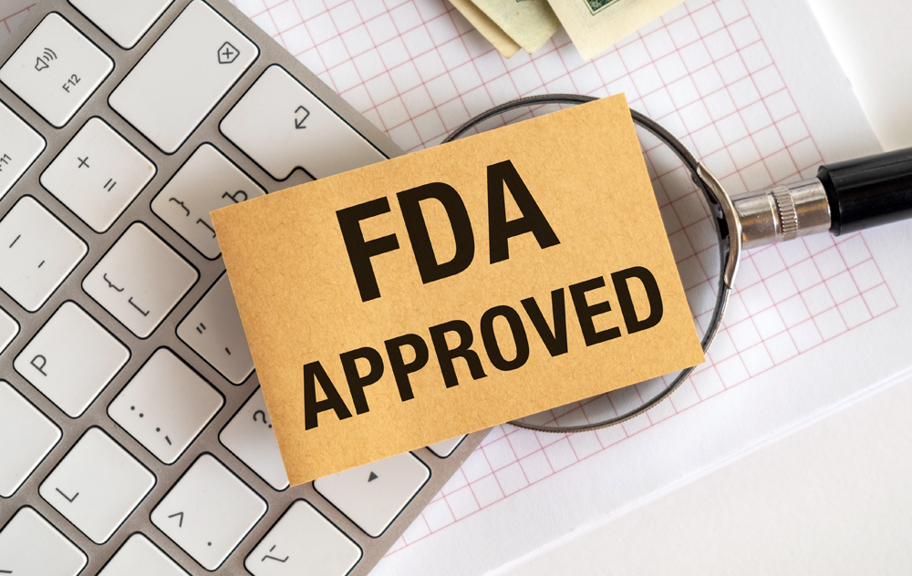 Fda,Approved,Text,On,A,Paper,With,Chart,Magnifying,Glass