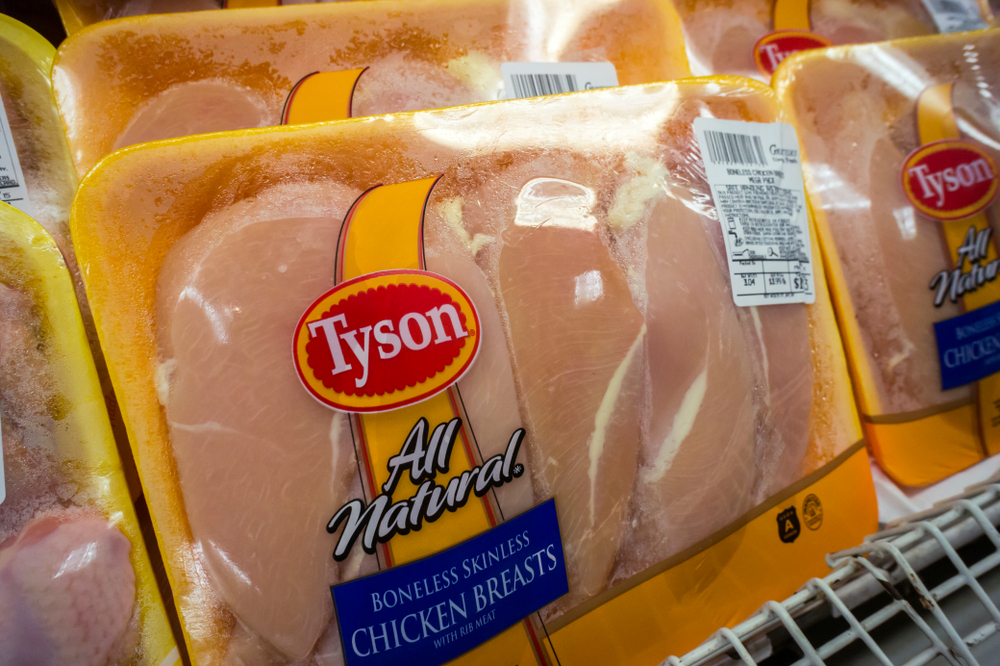 New,York,Ny/usa May,5,,2015,Packages,Of,Tyson,Brand,Chicken