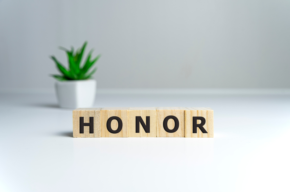 The,Word,Honor,Written,In,Vintage,Wooden,Cubes,On,A