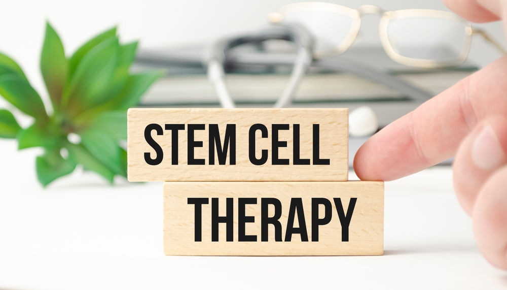 Stem,Cell,Therapy,Words,On,Notebook,And,Stethoscope,On,Wooden