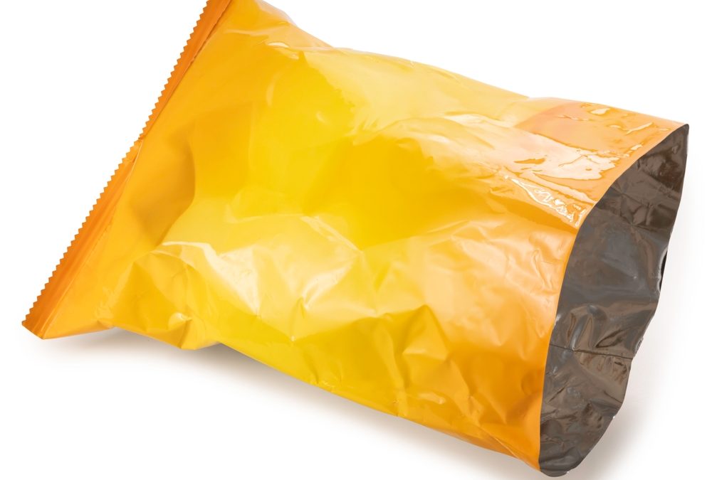 Empty,Foil,And,Plastic,Snack,Bags,Mockup,Isolated,On,White