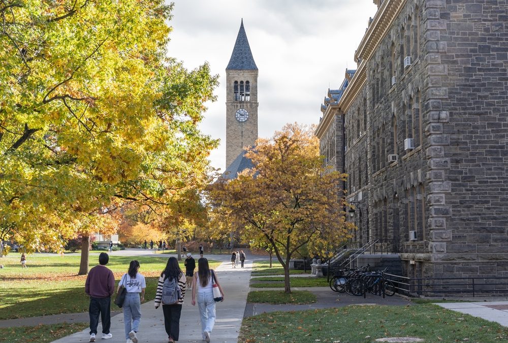 Ithaca,,New,York,,October,25,,2022:,Students,Walking,On,Cornell