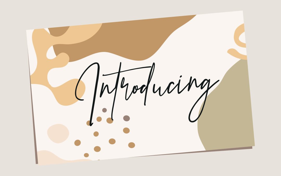 Introducing,Sign,On,White,Background