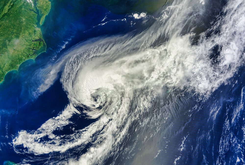 Remnants,Of,Tropical,Storm,Debby,Over,The,Atlantic,Ocean.,Remnants