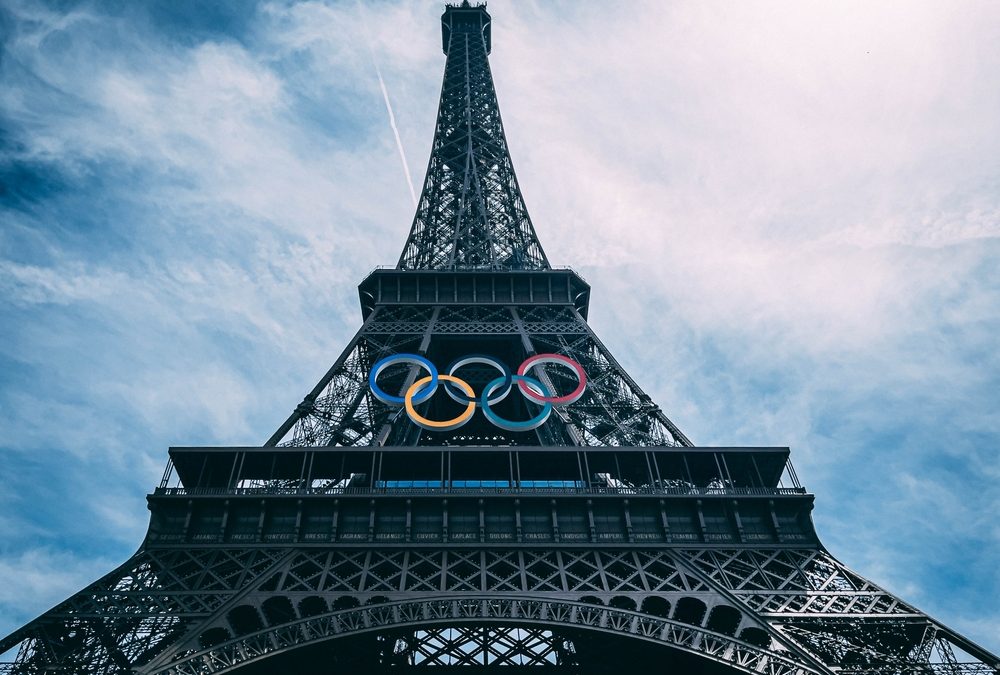 Paris,,France, ,June,8,2024:,The,Olympic,Rings,Installed