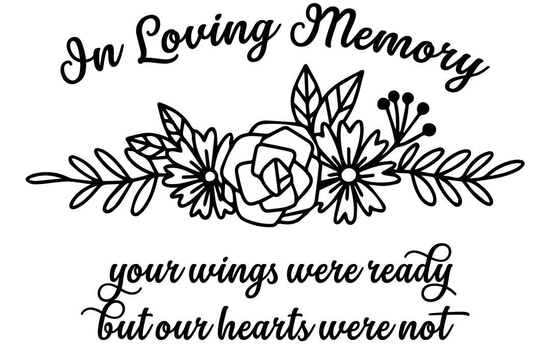 In,Loving,Memory,Floral,Vector,Template,,In,Memory,Of,,Rest