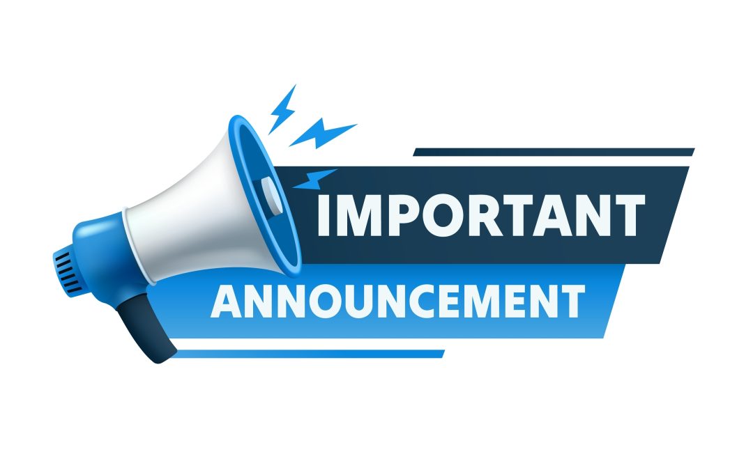 Important,Announcement,,Megaphone,Announces,News.,Vector,Illustration